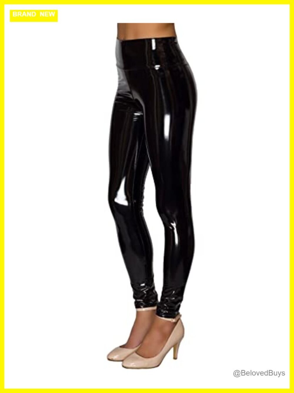 NewL Women Shiny Metallic Sports Leggings High Stretch Skinny Pants